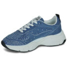 Love Moschino STARDUST-JA15406G1O Blue Low sneakers for women - 4