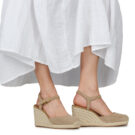 MICHAEL Michael Kors KENZIE WEDGE Beige Espadrilles Women - 8