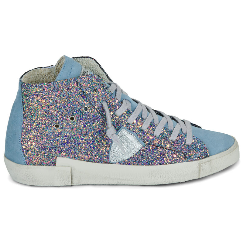 Philippe Model PRSX HIGH WOMAN Blaue Low Sneakers Damen - 2