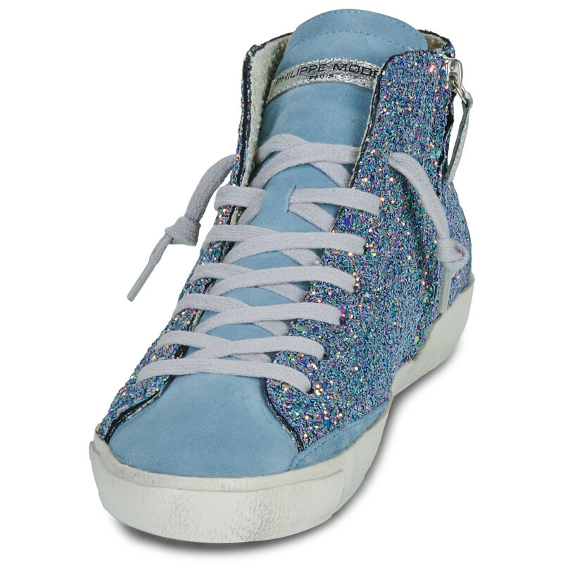 Philippe Model PRSX HIGH WOMAN Blaue Low Sneakers Damen - 3