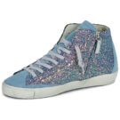 Philippe Model PRSX HIGH WOMAN Blaue Low Sneakers Damen - 4