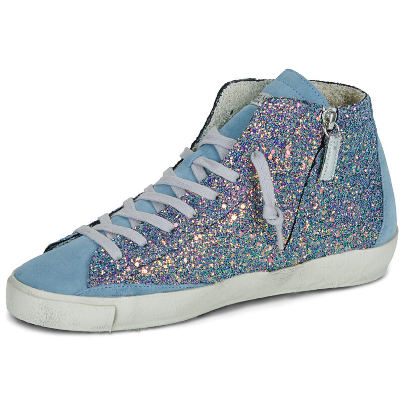 Philippe Model PRSX HIGH WOMAN Blaue Low Sneakers Damen - 4