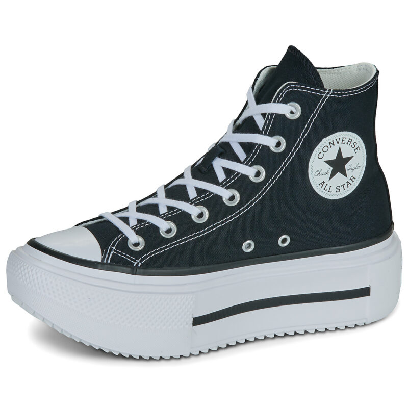 Converse CHUCK TAYLOR ALL STAR LIFT DOUBLE STACK Nero Sneakers alte Donna - 4