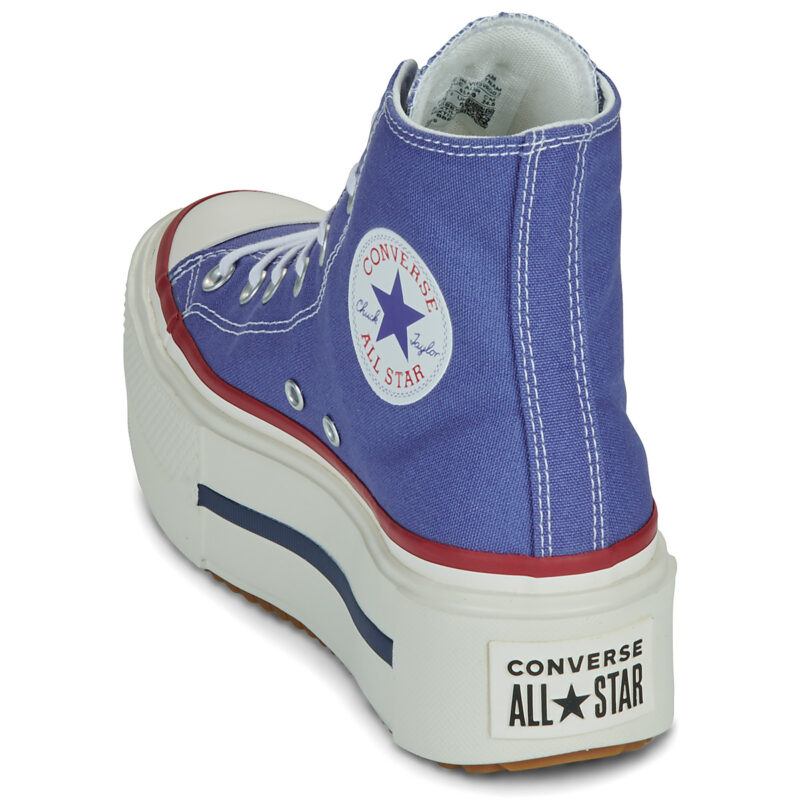 Converse CHUCK TAYLOR ALL STAR LIFT DOUBLE STACK PLATFORM Blu Sneakers alte Donna - 5