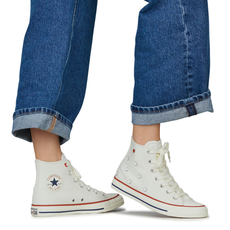 Converse  CHUCK TAYLOR ALL STAR  Bianco -  Sneakers alte Donna - 8