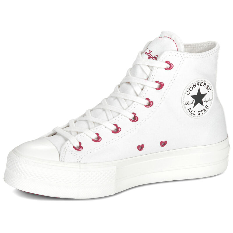 Converse CHUCK TAYLOR ALL STAR LIFT Bianco Sneakers alte Donna - 4