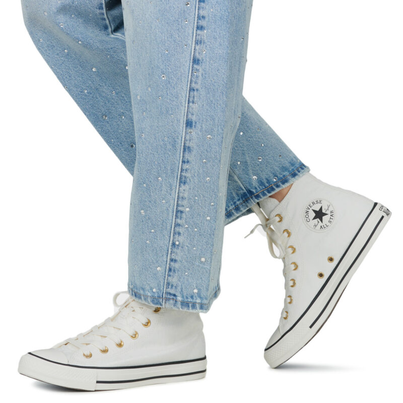 Converse  CONVERSE CHUCK TAYLOR ALL STAR SHINE  Bianco -  Sneakers alte Donna - 8