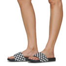 Vans MTE La Costa Slide-On (Checkerboard) TruWht/Blk Nero ciabatte Donna - 8