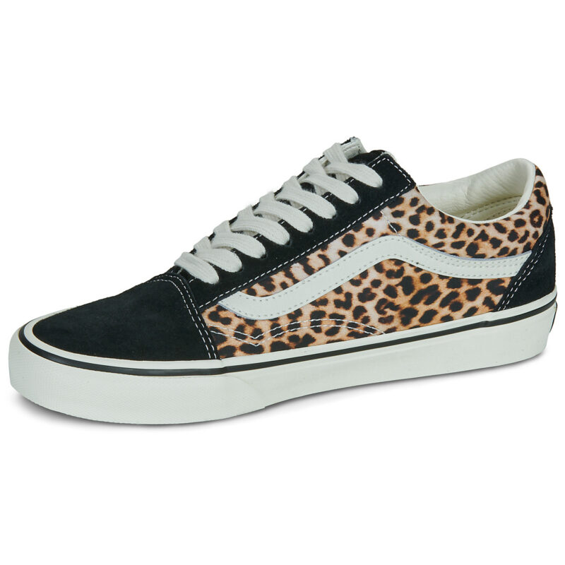 Vans Old Skool BLACK/LEOPARD Marrone Sneakers basse Donna - 4