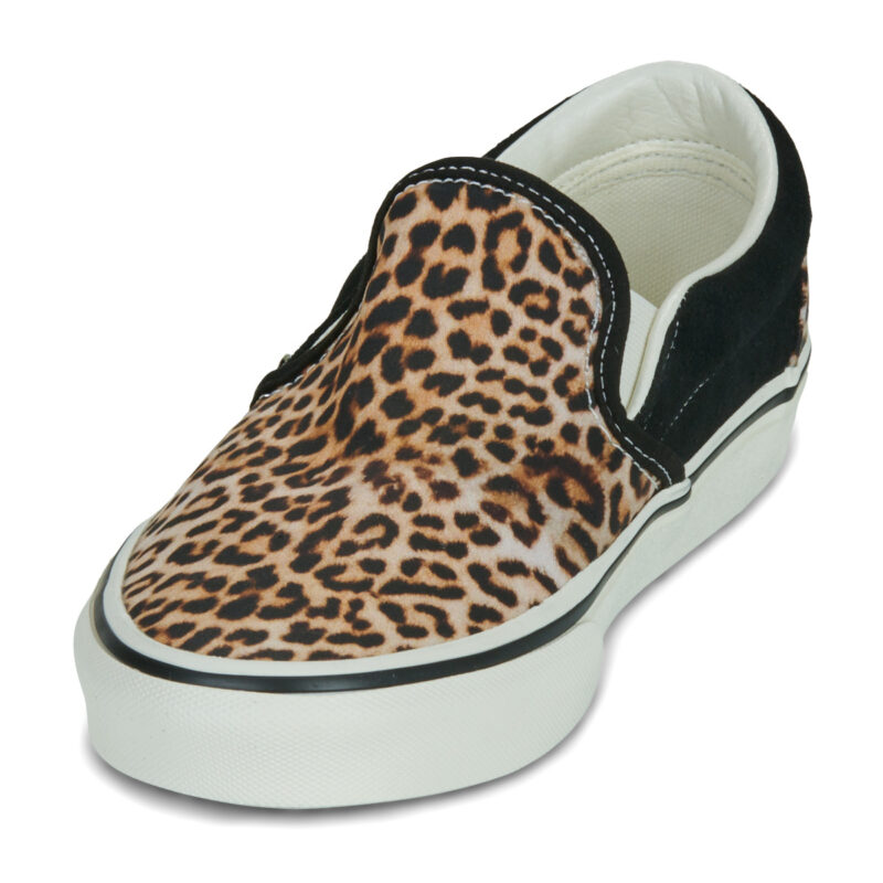 Vans Classic Slip-On BLACK/LEOPARD Nero Slip on Donna - 3