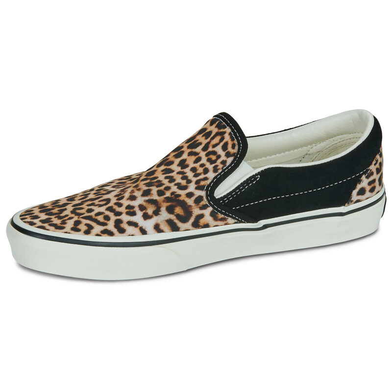 Vans Classic Slip-On BLACK/LEOPARD Nero Slip on Donna - 4