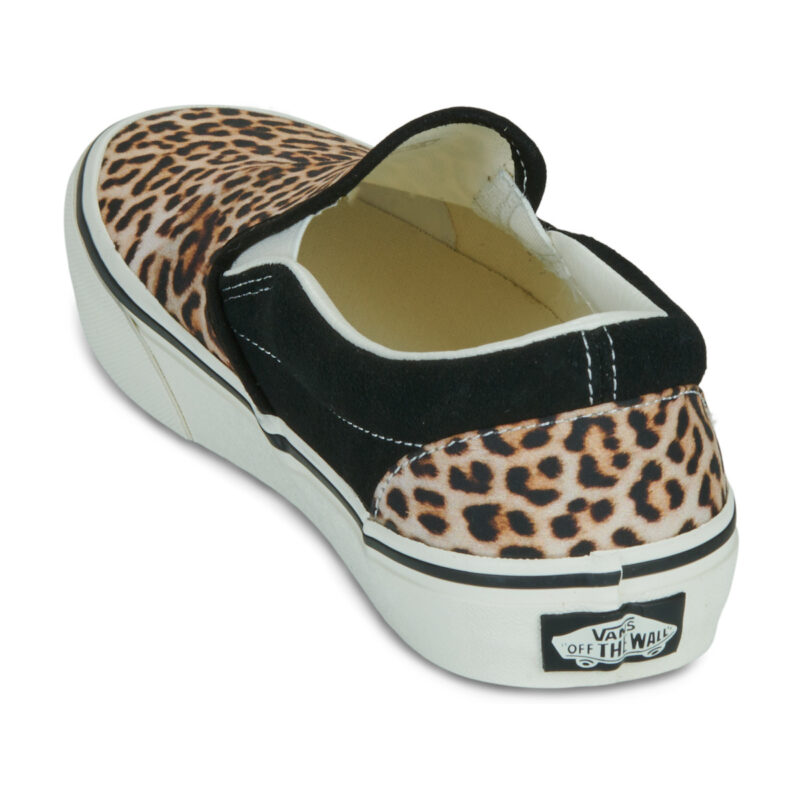 Vans Classic Slip-On BLACK/LEOPARD Nero Slip on Donna - 5