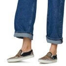 Vans Classic Slip-On BLACK/LEOPARD Nero Slip on Donna - 8