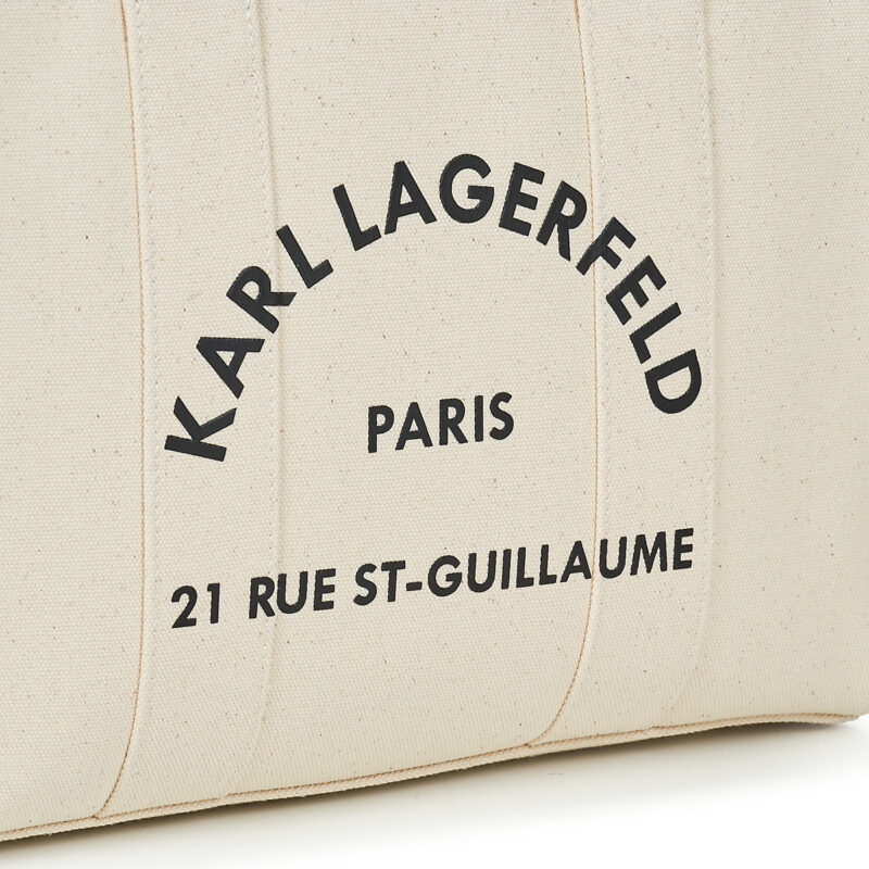 Donna Karl Lagerfeld K/RSG SQUARE MEDIUM TOTE Beige Borsetta Donna - 4