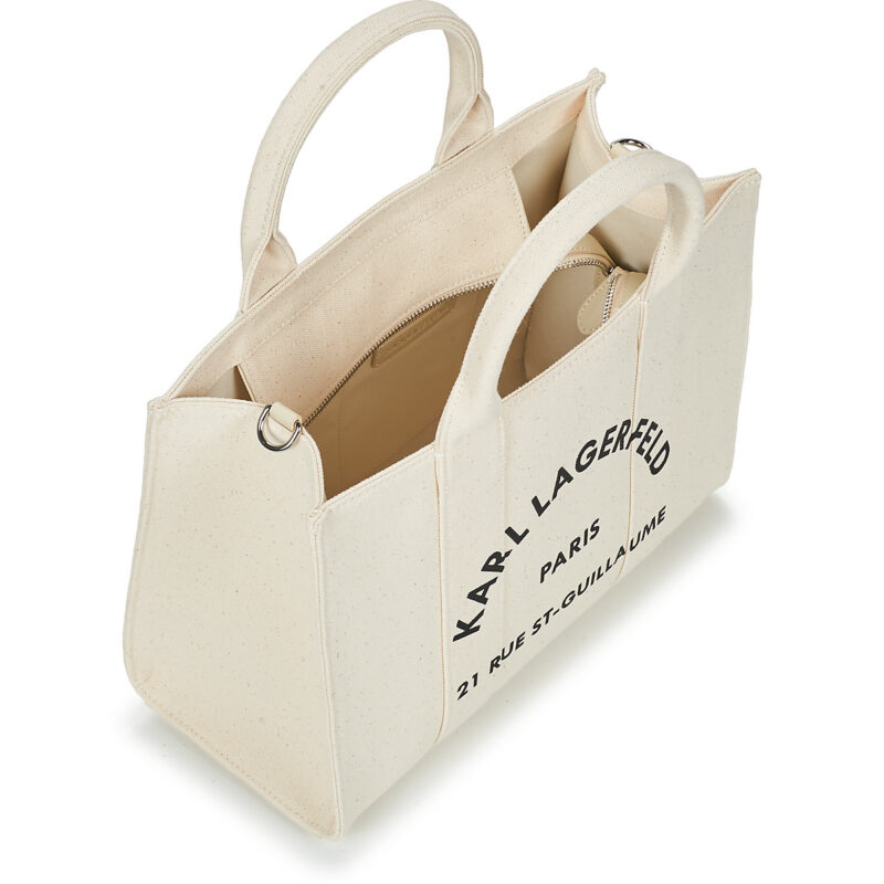 Donna Karl Lagerfeld K/RSG SQUARE MEDIUM TOTE Beige Borsetta Donna - 5
