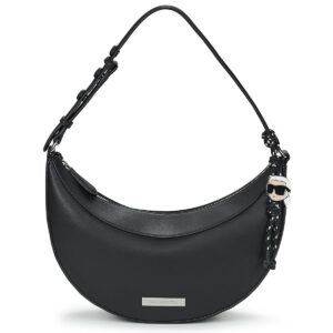 Karl Lagerfeld IKON SMOOTH HALFMOON SHB Nero Borse a spalla Donna