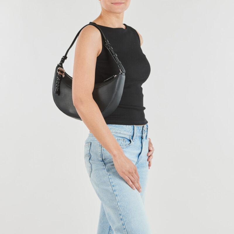 Karl Lagerfeld IKON SMOOTH HALFMOON SHB Nero Borse a spalla Donna - 6