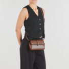 Karl Lagerfeld K/AUTOGRAPH PADLOCK SM FLAP CB Marrone Borsa a tracolla Donna - 6