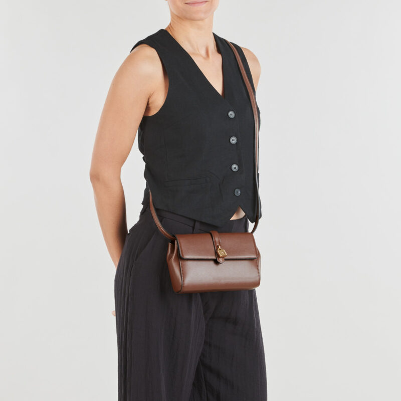 Karl Lagerfeld K/AUTOGRAPH PADLOCK SM FLAP CB Marrone Borsa a tracolla Donna - 6