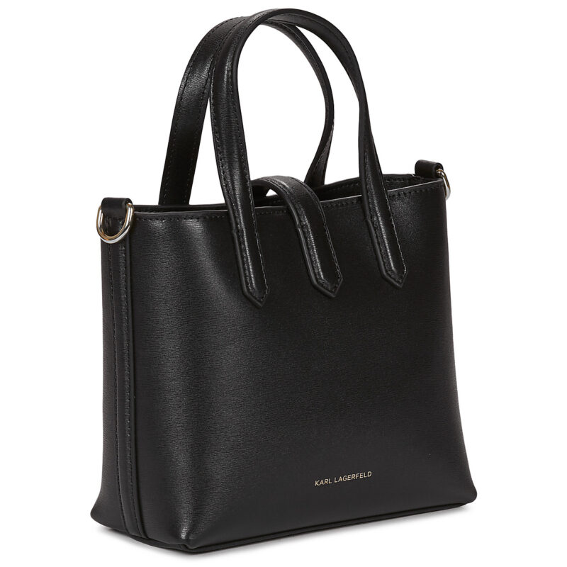 Karl Lagerfeld K/AUTOGRAPH PADLOCK MINI TOTE Nero Borsa a tracolla Donna - 2