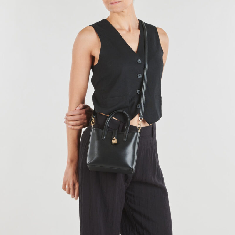 Karl Lagerfeld K/AUTOGRAPH PADLOCK MINI TOTE Nero Borsa a tracolla Donna - 6