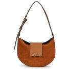 Karl Lagerfeld K/SIGNATURE FL HALFMOON SB SUE Marrone Borse a spalla Donna - 1