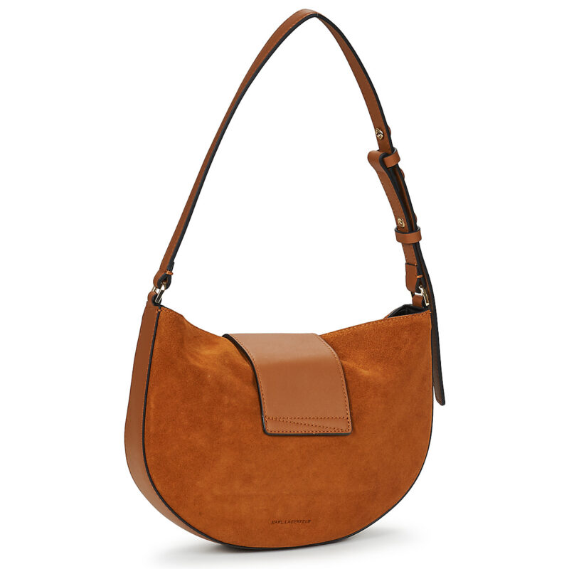 Karl Lagerfeld K/SIGNATURE FL HALFMOON SB SUE Marrone Borse a spalla Donna - 2