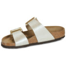 BIRKENSTOCK Sydney Cushion Buckle Birko-flor / Perla / White / Stretto Bianco Ciabatta Donna - 4