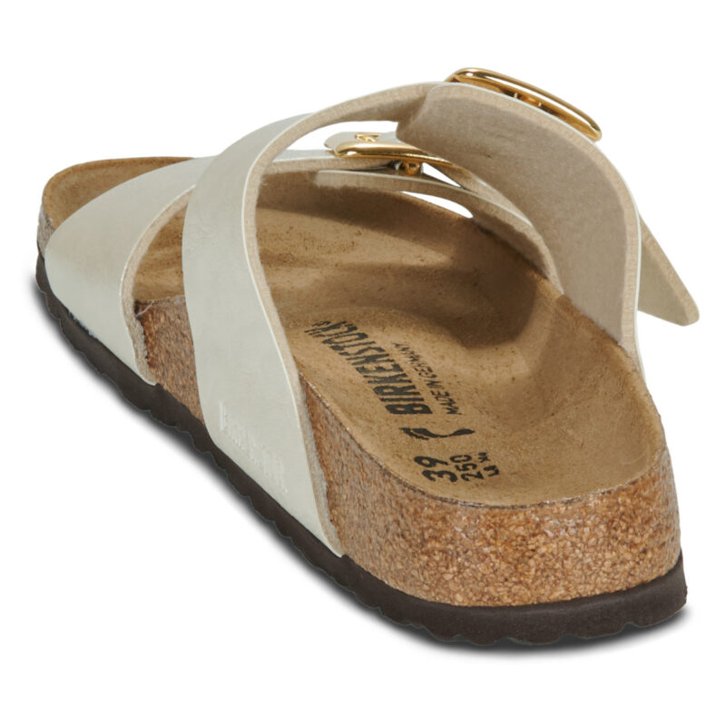 BIRKENSTOCK Sydney Cushion Buckle Birko-flor / Perla / White / Stretto Bianco Ciabatta Donna - 5