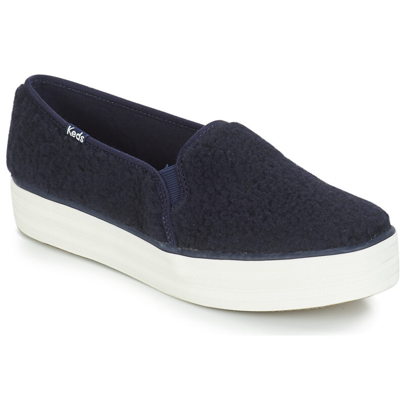 Keds TRIPLE DECKER FAUX SHEARLING Blu Slip on Donna - 1