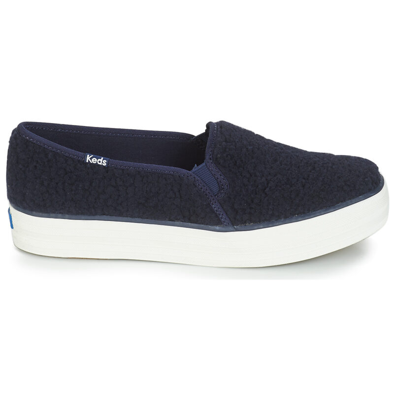 Keds TRIPLE DECKER FAUX SHEARLING Blu Slip on Donna - 2