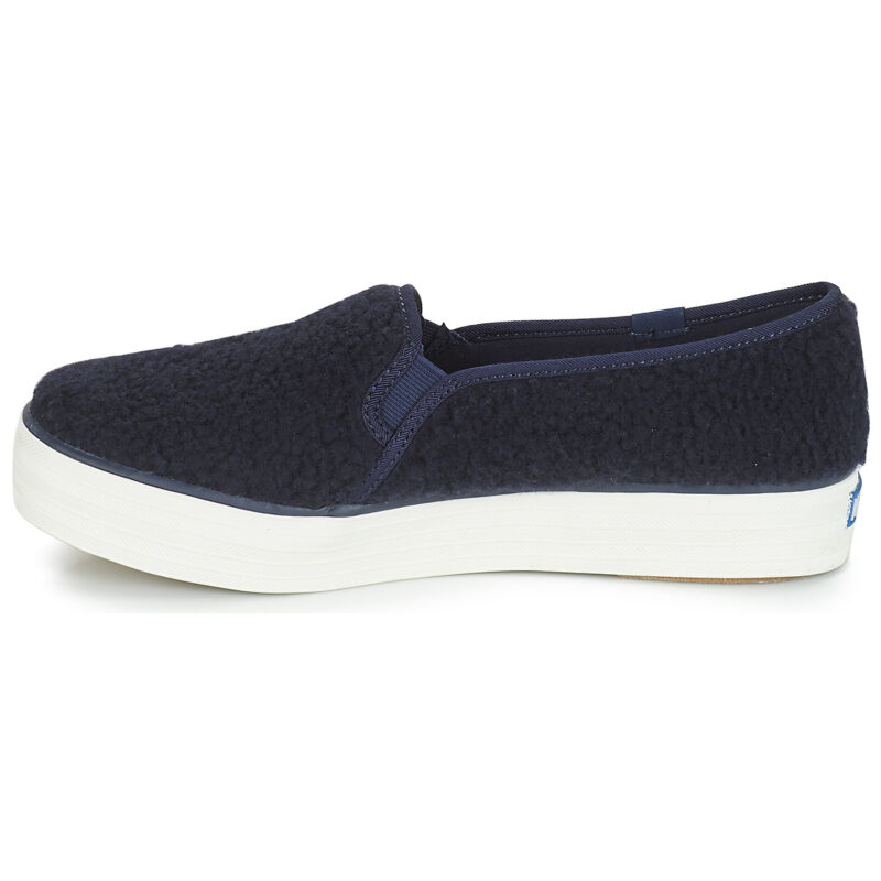 Keds TRIPLE DECKER FAUX SHEARLING Blu Slip on Donna - 4