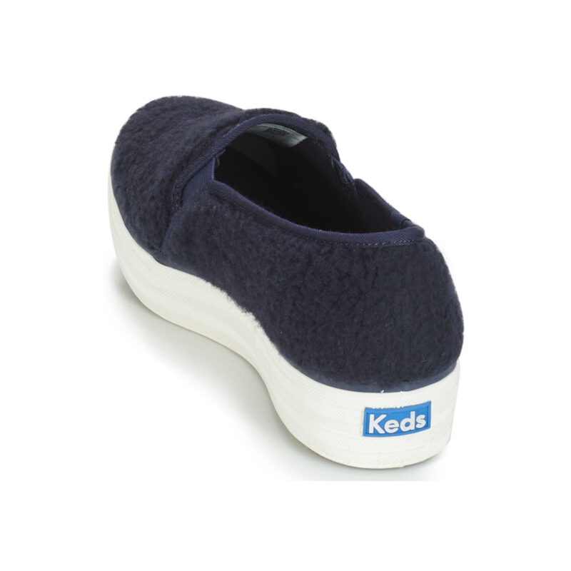 Keds TRIPLE DECKER FAUX SHEARLING Blu Slip on Donna - 5