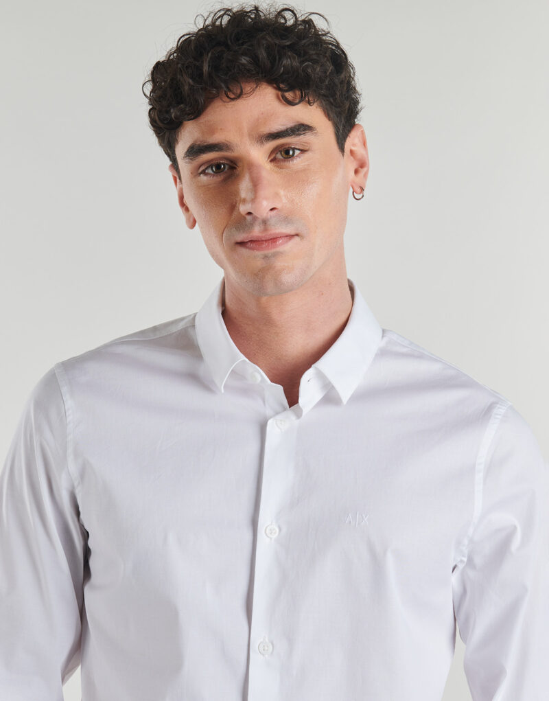 Camicia a maniche lunghe Armani Exchange 8NZC31 Bianco Camicie a maniche lunghe Uomo - 5