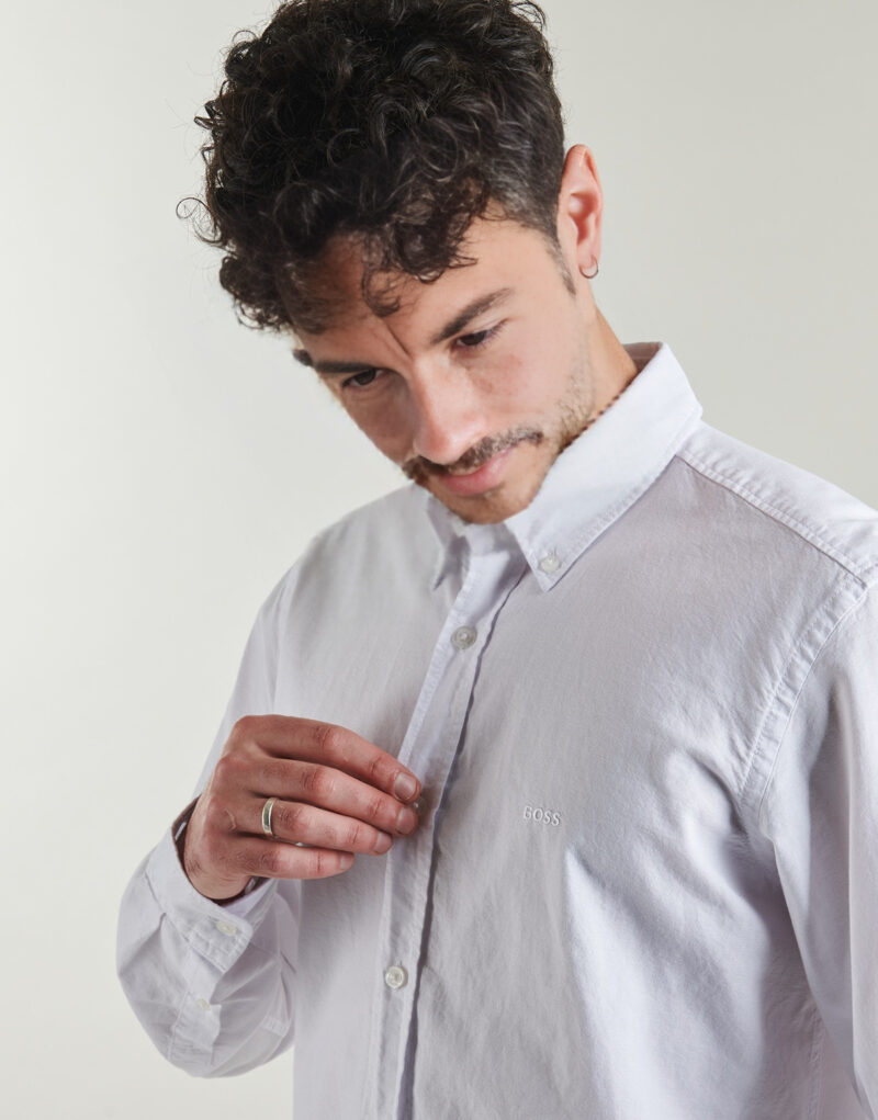 Camicia a maniche lunghe BOSS Rickert_M Bianco Camicie a maniche lunghe Uomo - 5