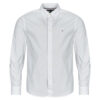 Camicia a maniche lunghe uomo Tommy Hilfiger  CORE FLEX POPLIN SOLID RF SHIRT  Bianco Tommy Hilfiger 8721106481051
