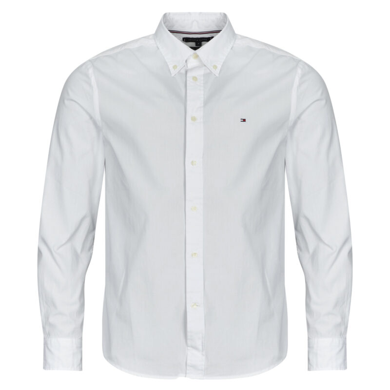Camicia a maniche lunghe  Tommy Hilfiger  CORE FLEX POPLIN SOLID RF SHIRT  Bianco Camicie a maniche lunghe Uomo - 1