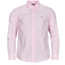 Camicia a maniche lunghe  Tommy Hilfiger  FLEX POPLIN CLASSIC STP RF SHIRT  Rosa Camicie a maniche lunghe Uomo - 1
