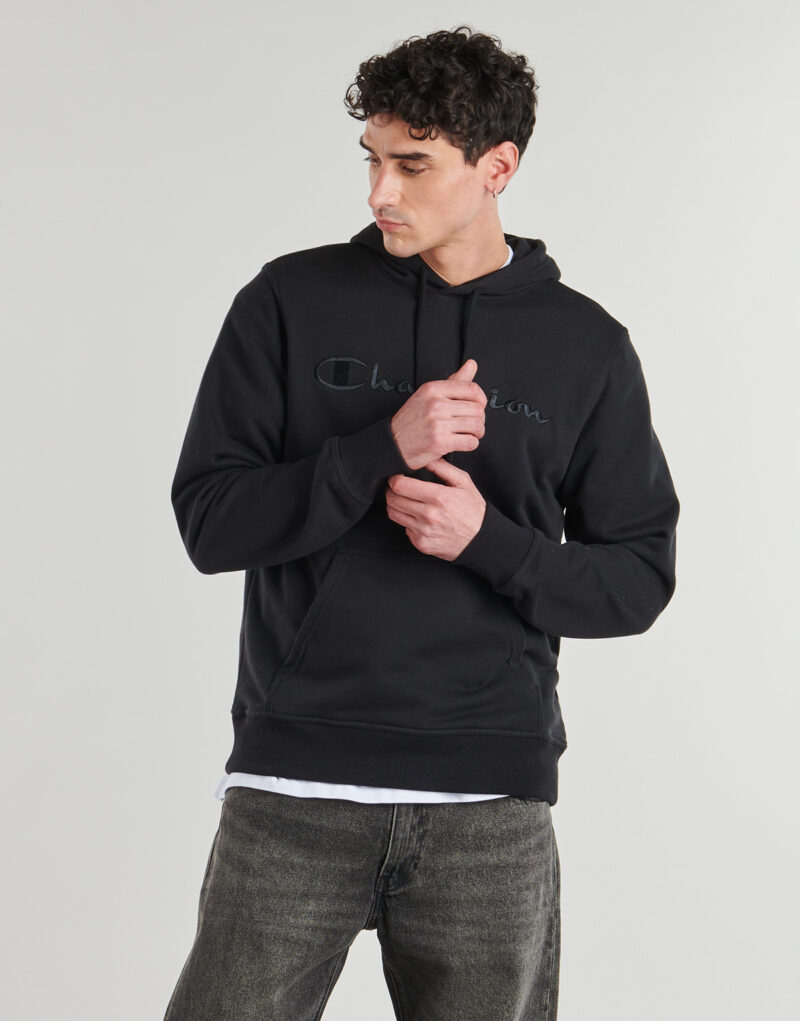 Felpe con cappuccio Champion Hooded Sweatshirt Nero Felpe con cappuccio Uomo - 2