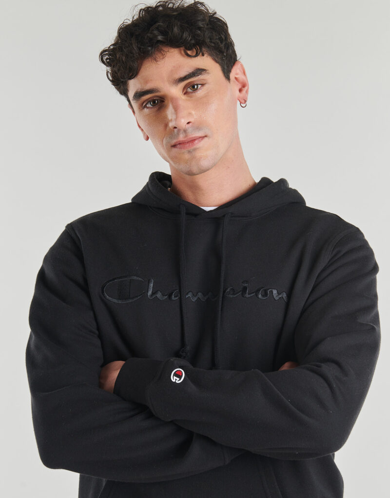 Felpe con cappuccio Champion Hooded Sweatshirt Nero Felpe con cappuccio Uomo - 5