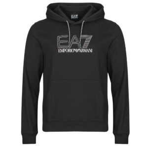Felpa uomo Emporio Armani EA7  TRAIN VISIBILITY M HOODIE RN COFT  Nero Emporio Armani EA7 8033919942347