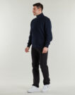 Felpe Tommy Hilfiger ESSENTIAL FLEECE STAND COLLAR Marine Felpe Uomo - 3