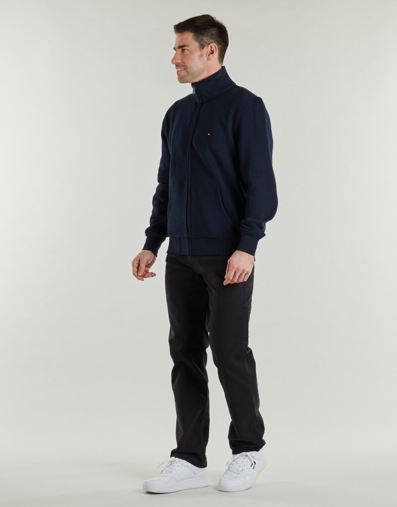 Felpe Tommy Hilfiger ESSENTIAL FLEECE STAND COLLAR Marine Felpe Uomo - 3