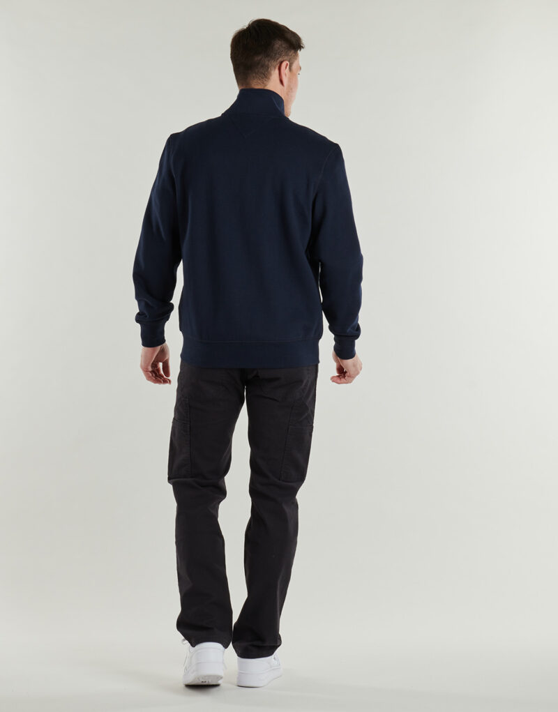 Felpe Tommy Hilfiger ESSENTIAL FLEECE STAND COLLAR Marine Felpe Uomo - 4
