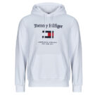 Tommy Hilfiger Kapuzenpullover TOMMY EMBRO FLAG HOODIE Weiß Kapuzenpullover Herren - 1