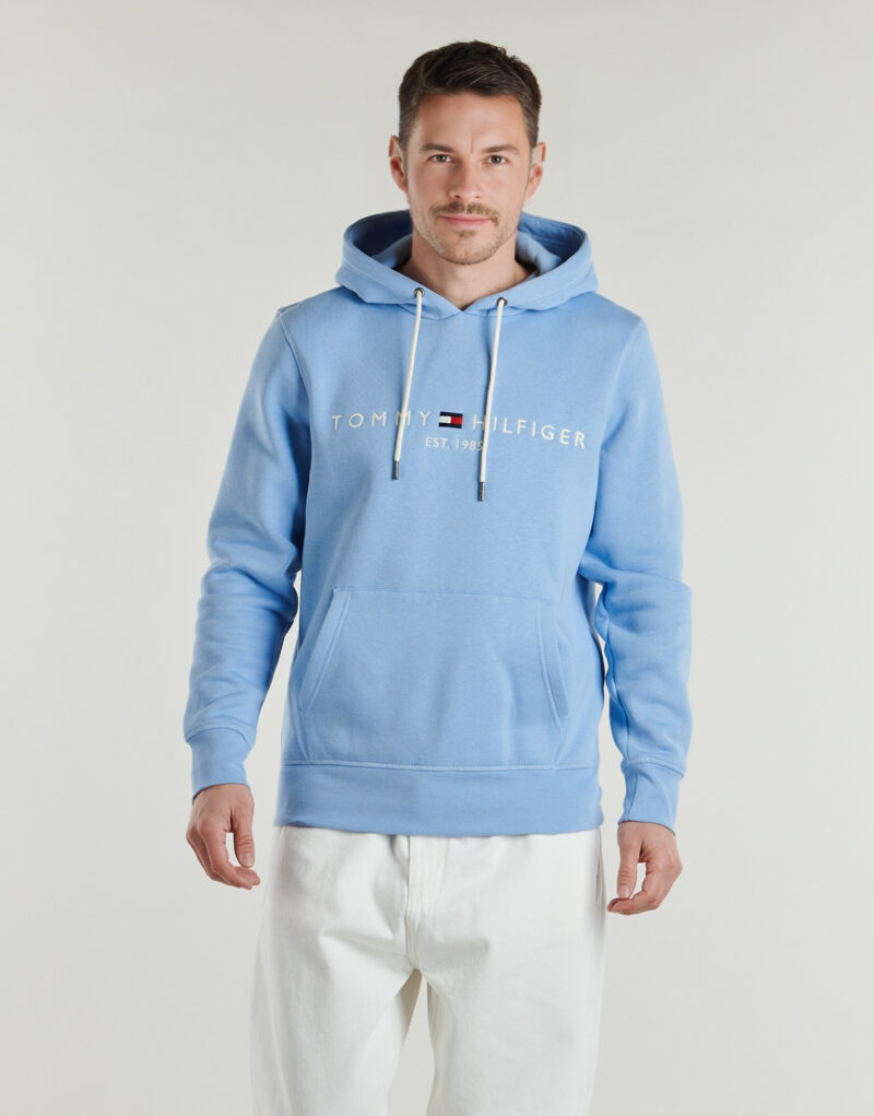 Felpe con cappuccio Tommy Hilfiger TOMMY LOGO HOODY Blu Felpe con cappuccio Uomo - 2