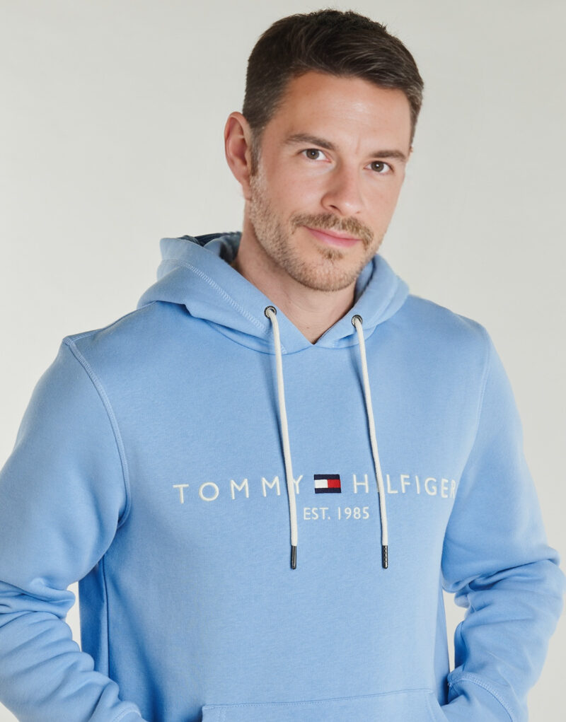 Felpe con cappuccio Tommy Hilfiger TOMMY LOGO HOODY Blu Felpe con cappuccio Uomo - 5