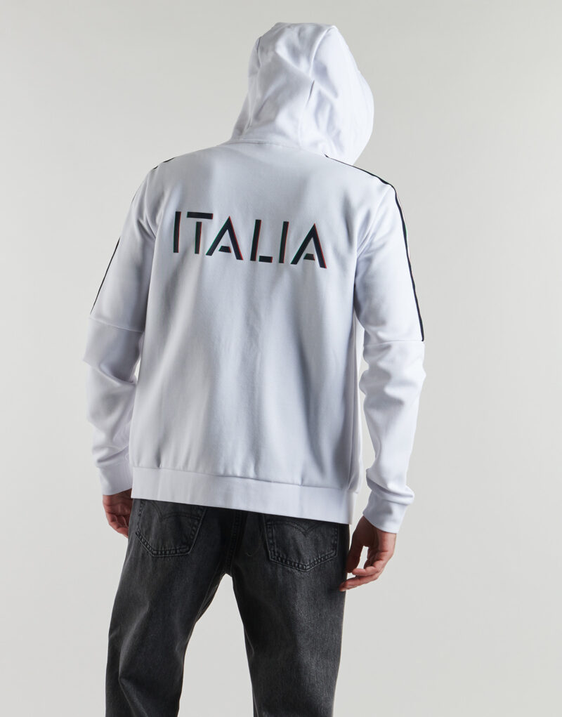 Giacca Sportiva Emporio Armani EA7 ITALIAN SPIRIT HOODIE FZ Bianco Giacche Sportive Uomo - 2