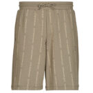 Pantaloni corti Emporio Armani EA7 TRAIN GRAPHIC BERMUDA MONOGRAM PRINTED Beige Pantaloni corti Uomo - 1