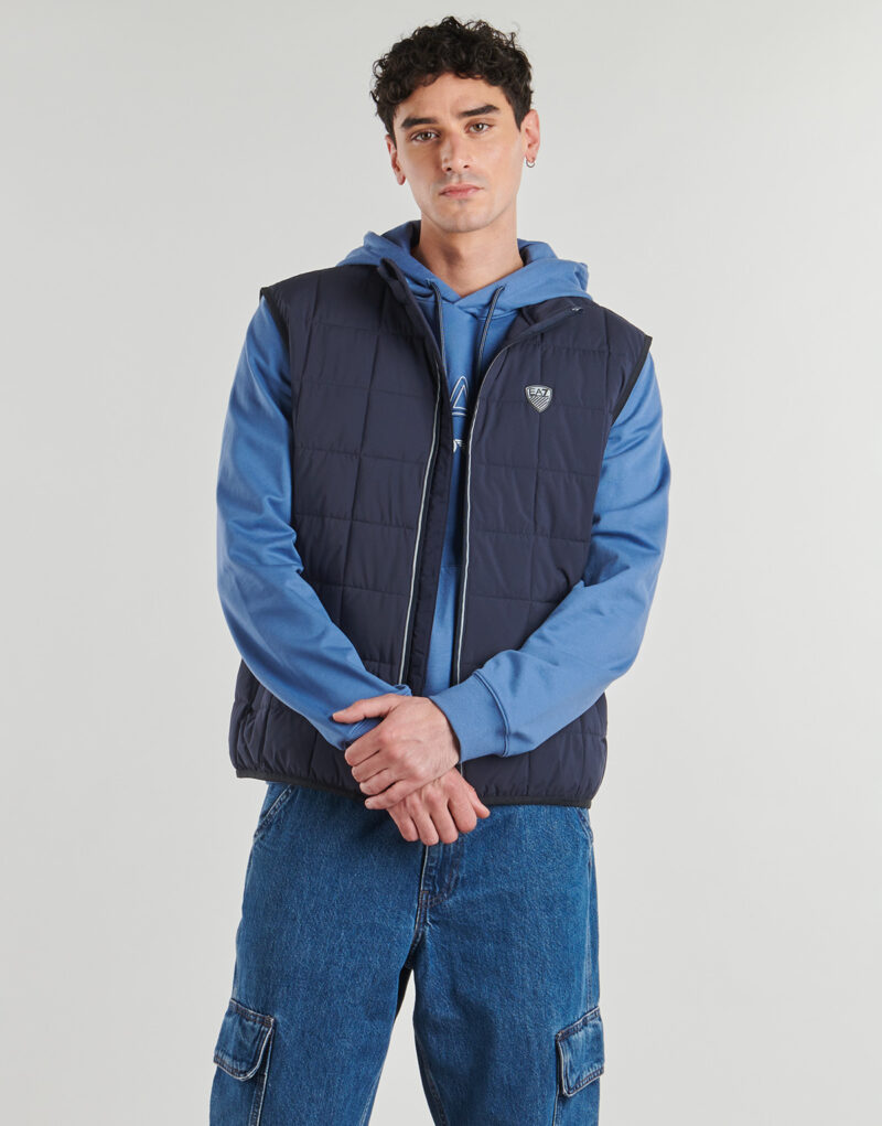 Daunenjacke Emporio Armani EA7 TRAIN PREMIUM SHIELD M THERMORE VEST Marine Herren-Daunenjacken - 2